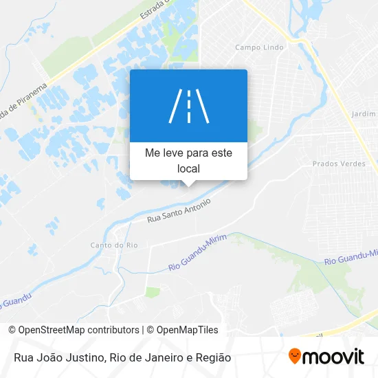 Rua João Justino mapa