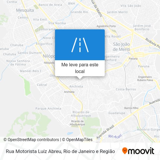 Rua Motorista Luíz Abreu mapa