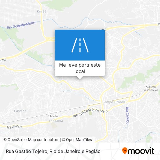 Rua Gastão Tojeiro mapa