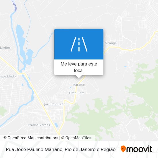 Rua José Paulino Mariano mapa