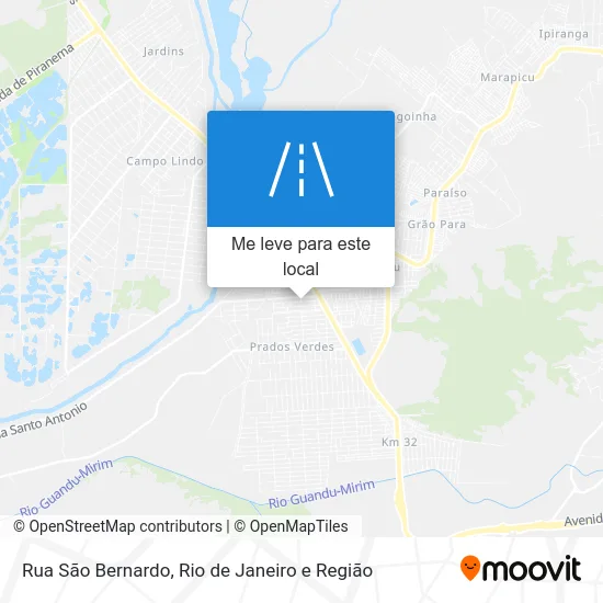 Rua São Bernardo mapa