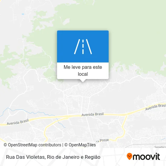 Rua Das Violetas mapa