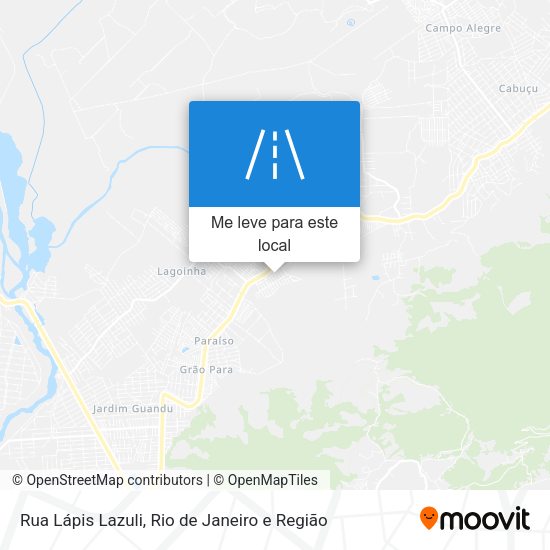 Rua Lápis Lazuli mapa
