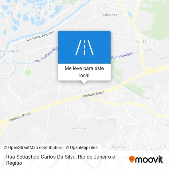 Rua Sebastião Carlos Da Silva mapa
