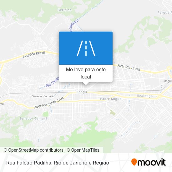 Rua Falcão Padilha mapa
