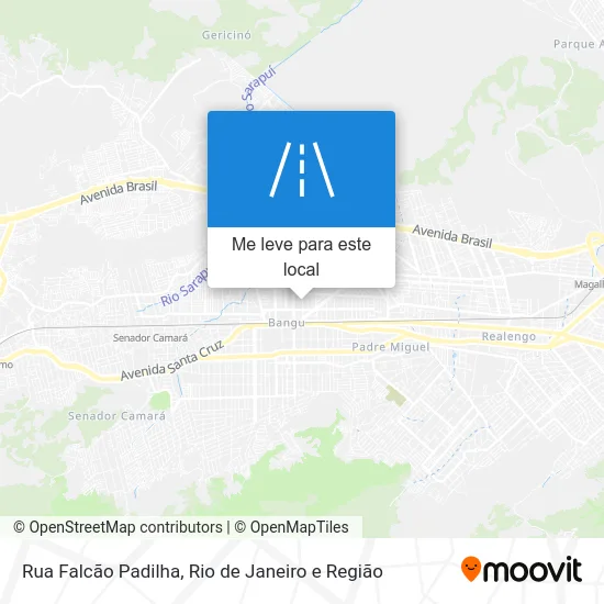 Rua Falcão Padilha mapa