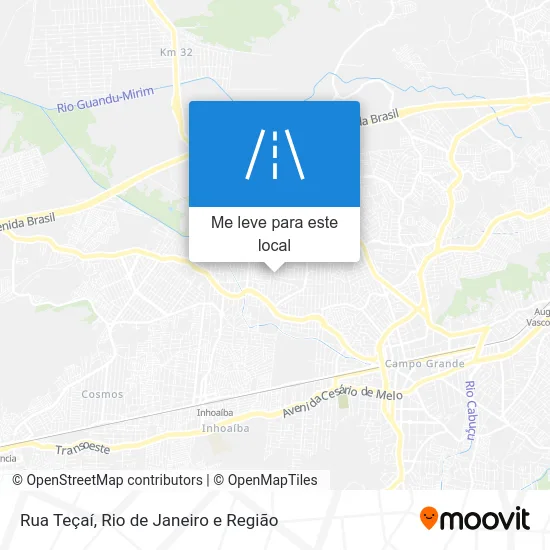 Rua Teçaí mapa