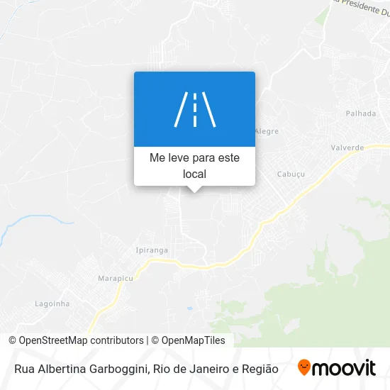 Rua Albertina Garboggini mapa