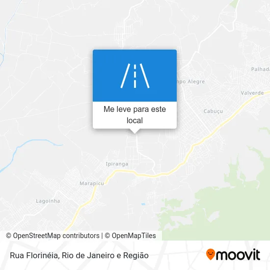 Rua Florinéia mapa