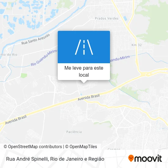 Rua André Spinelli mapa