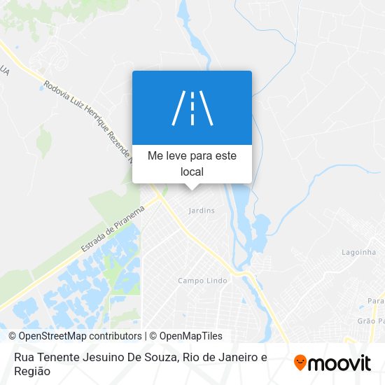 Rua Tenente Jesuino De Souza mapa