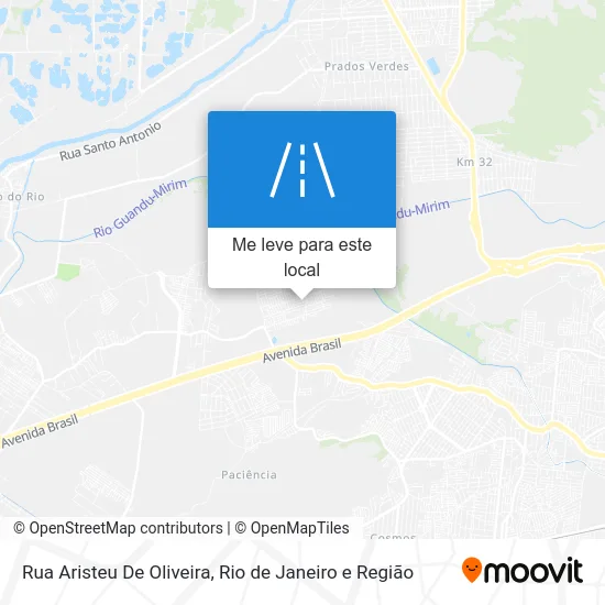 Rua Aristeu De Oliveira mapa