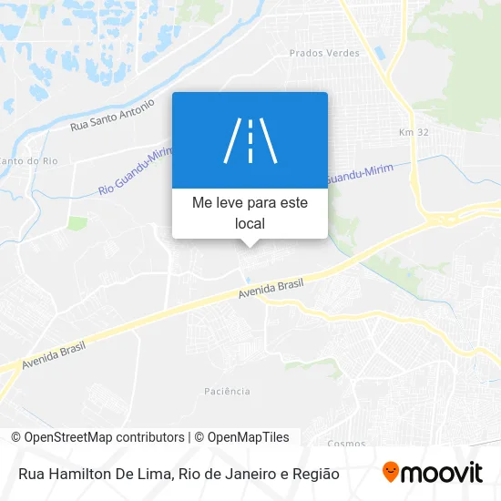Rua Hamilton De Lima mapa