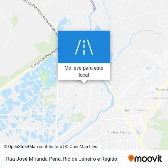Rua José Miranda Pena mapa