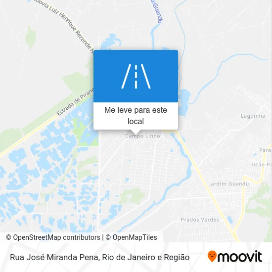 Rua José Miranda Pena mapa