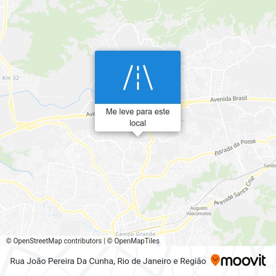 Rua João Pereira Da Cunha mapa