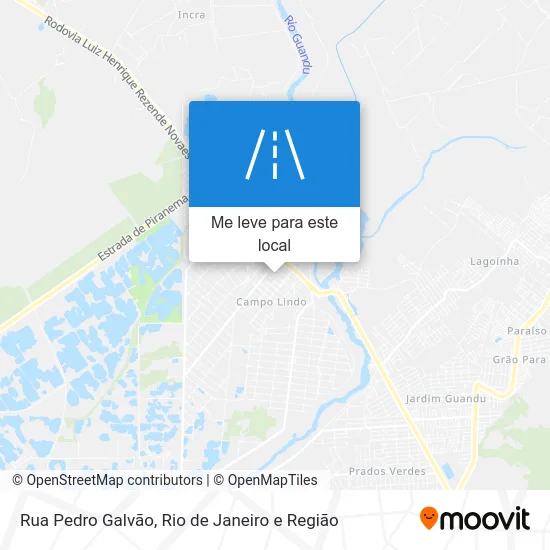 Rua Pedro Galvão mapa