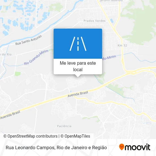 Rua Leonardo Campos mapa
