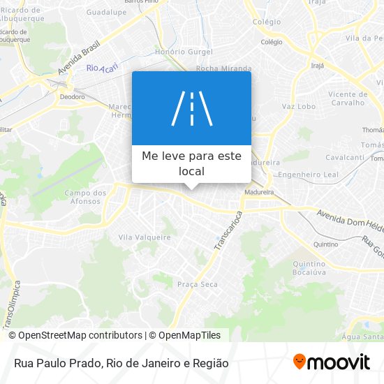 Rua Paulo Prado mapa