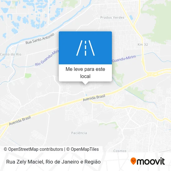 Rua Zely Maciel mapa