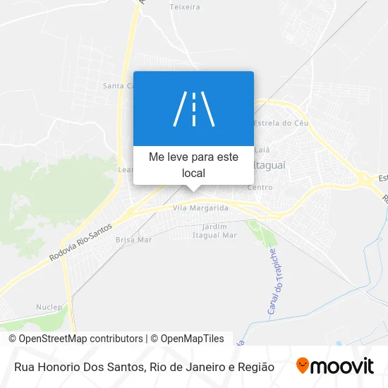 Rua Honorio Dos Santos mapa