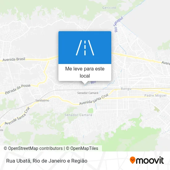 Rua Ubatã mapa