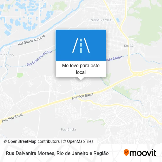 Rua Dalvanira Moraes mapa