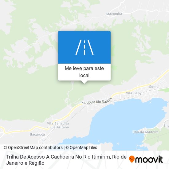 Trilha De Acesso A Cachoeira No Rio Itimirim mapa