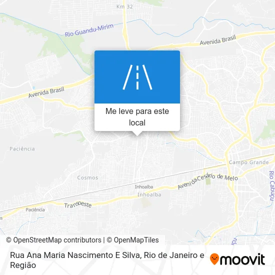 Rua Ana Maria Nascimento E Silva mapa