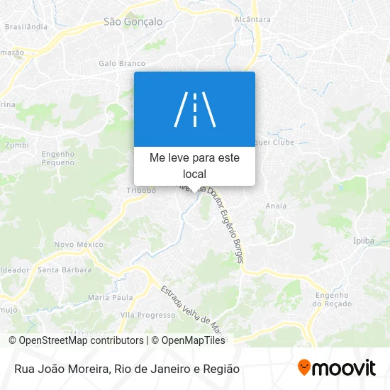 Rua João Moreira mapa