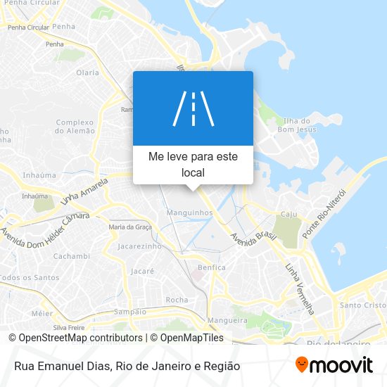 Rua Emanuel Dias mapa