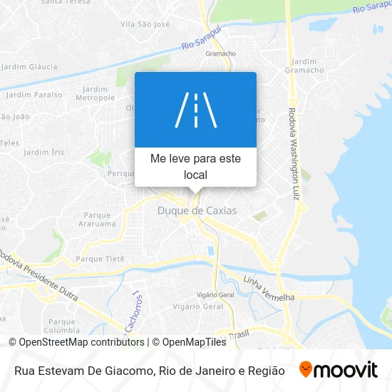 Rua Estevam De Giacomo mapa