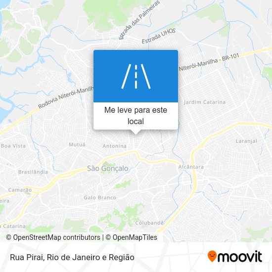 Rua Pirai mapa