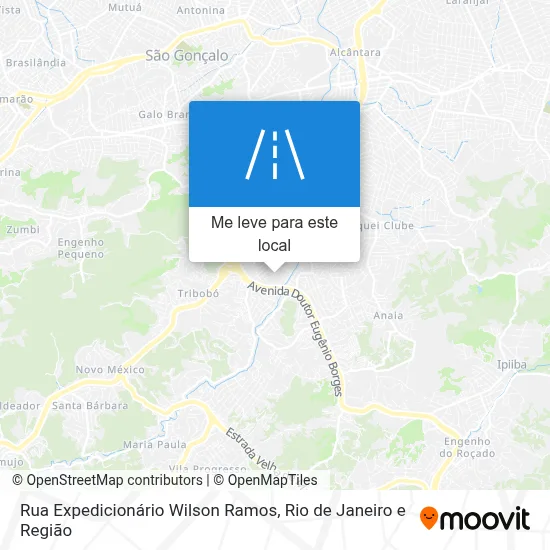 Rua Expedicionário Wilson Ramos mapa