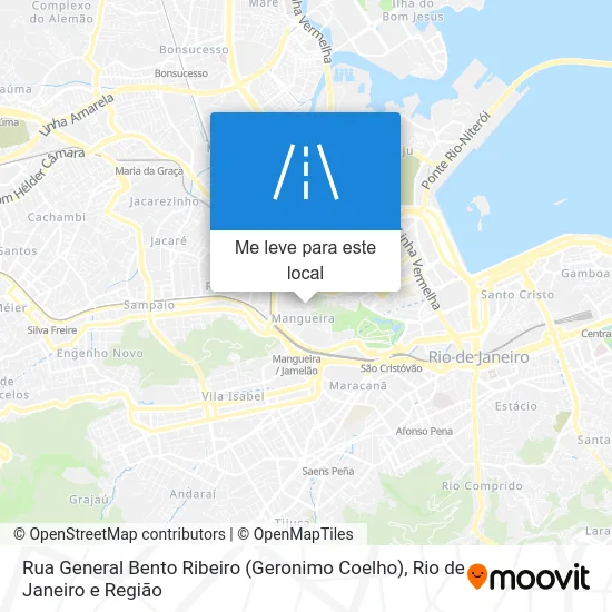 Rua General Bento Ribeiro (Geronimo Coelho) mapa