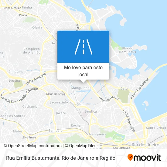 Rua Emília Bustamante mapa