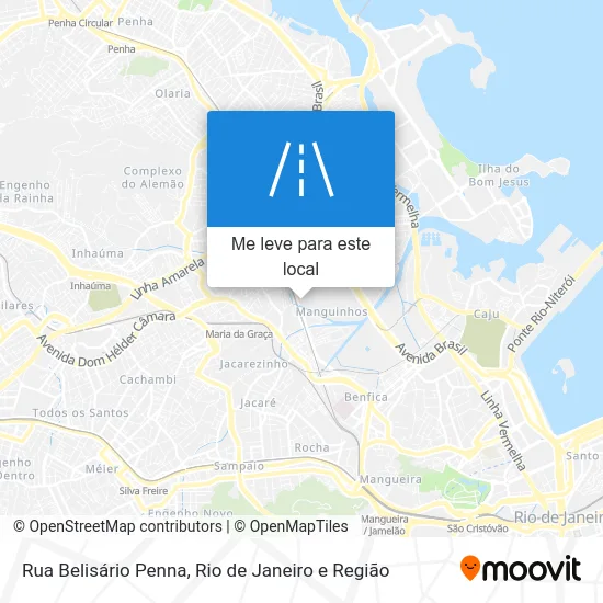 Rua Belisário Penna mapa