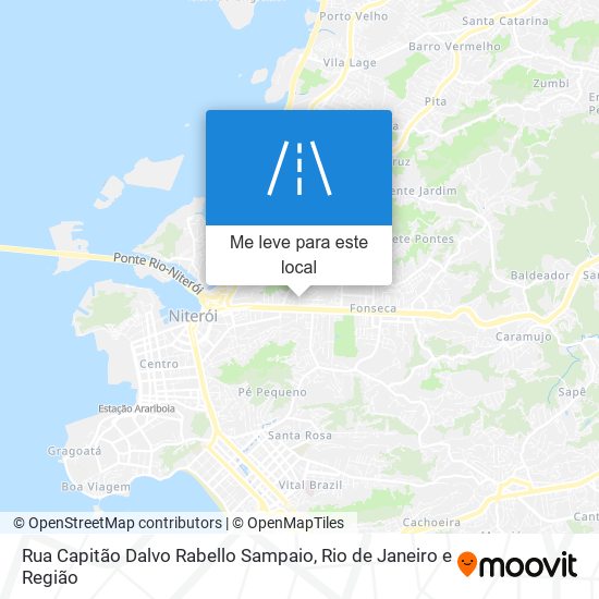 Rua Capitão Dalvo Rabello Sampaio mapa