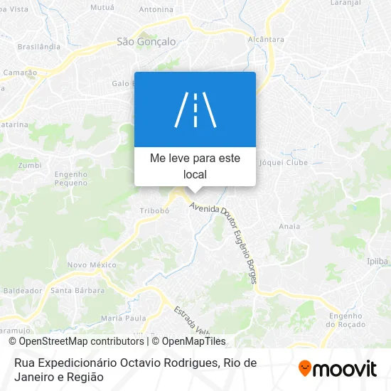 Rua Expedicionário Octavio Rodrigues mapa