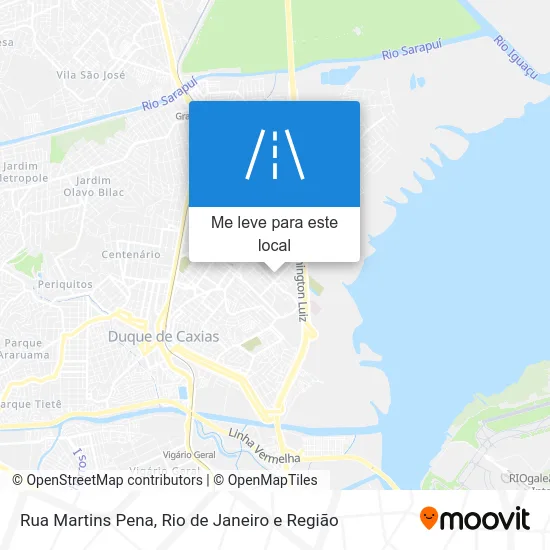 Rua Martins Pena mapa
