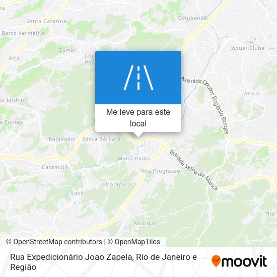 Rua Expedicionário Joao Zapela mapa