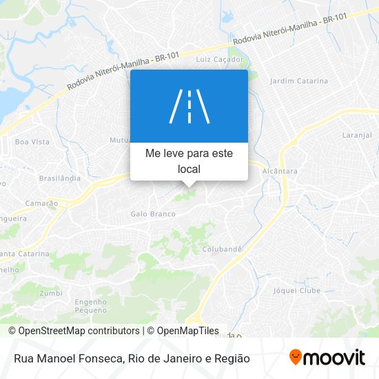 Rua Manoel Fonseca mapa
