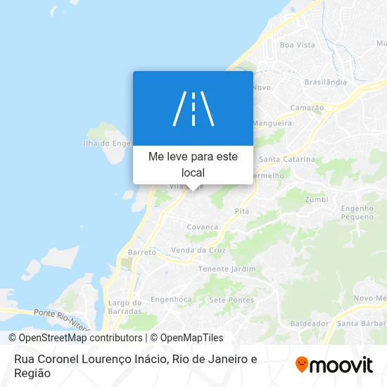 Rua Coronel Lourenço Inácio mapa