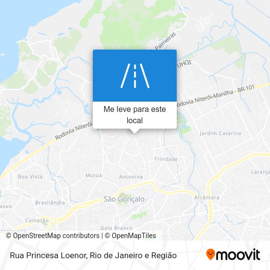 Rua Princesa Loenor mapa