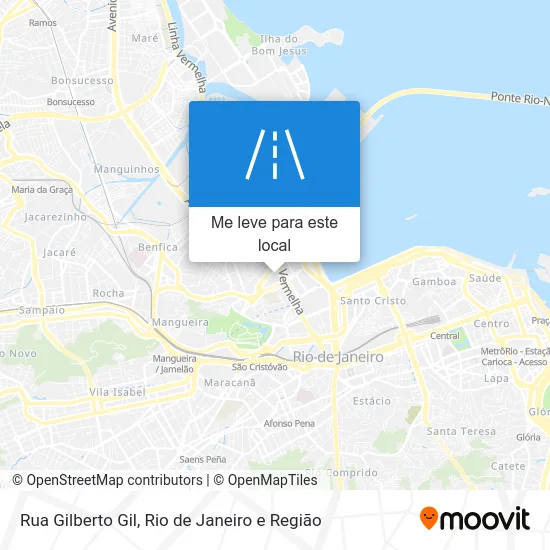 Rua Gilberto Gil mapa