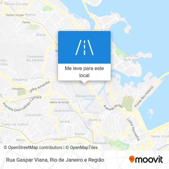 Rua Gaspar Viana mapa