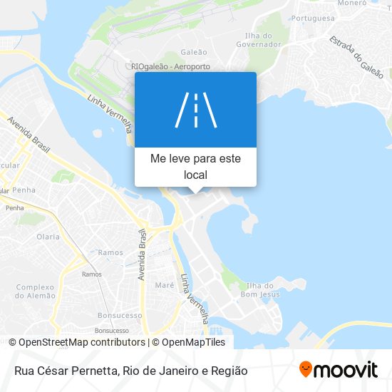 Rua César Pernetta mapa