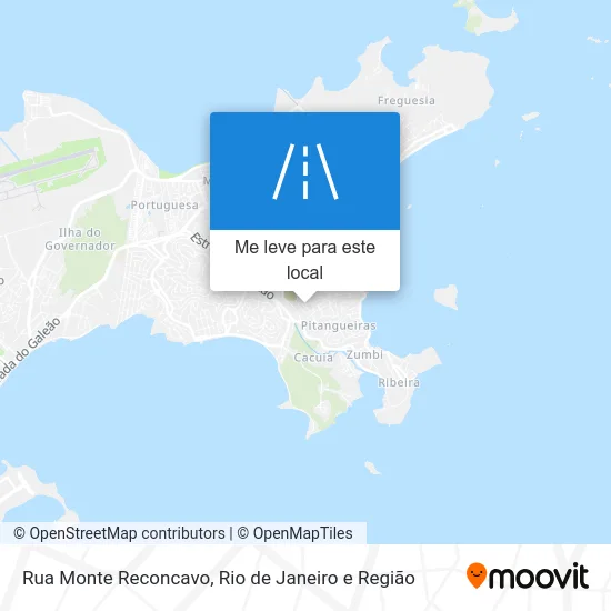 Rua Monte Reconcavo mapa