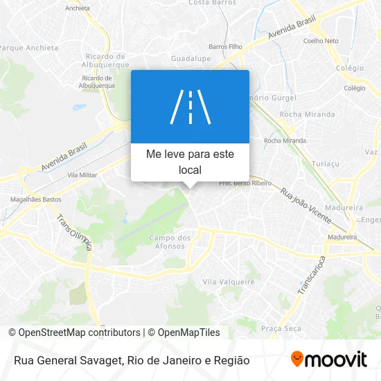 Rua General Savaget mapa
