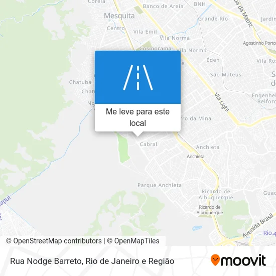 Rua Nodge Barreto mapa